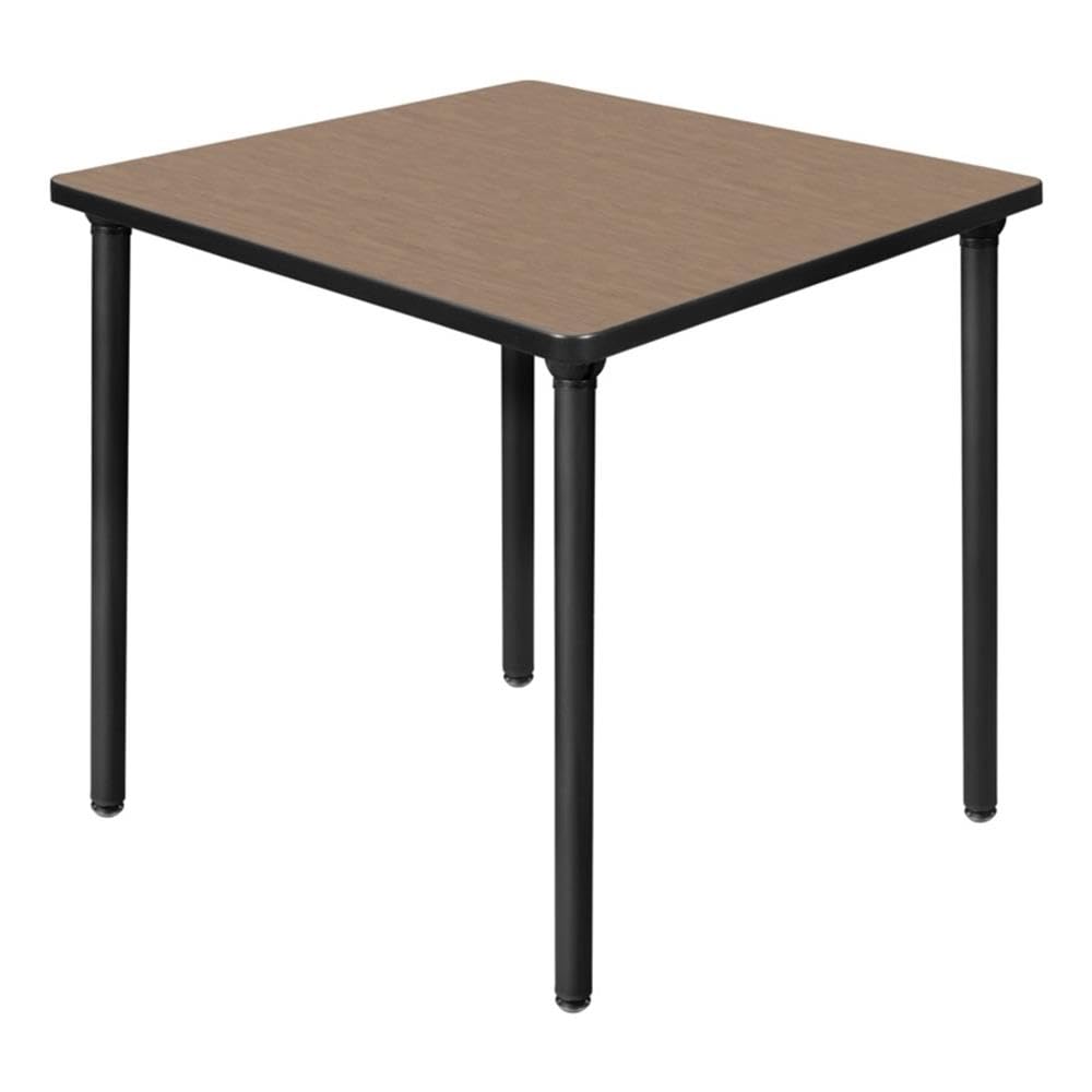 Square Folding Table with Black Tubular Steel Legs S8266