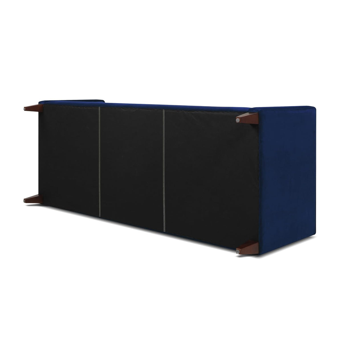 84" Navy Blue Velvet Tufted Sofa U782837