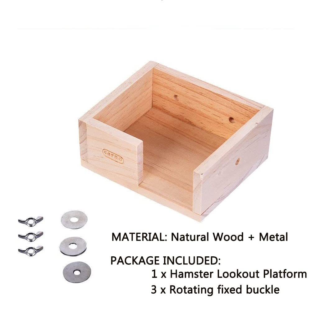 Wooden Hamster Platform Cage Accessories A8987