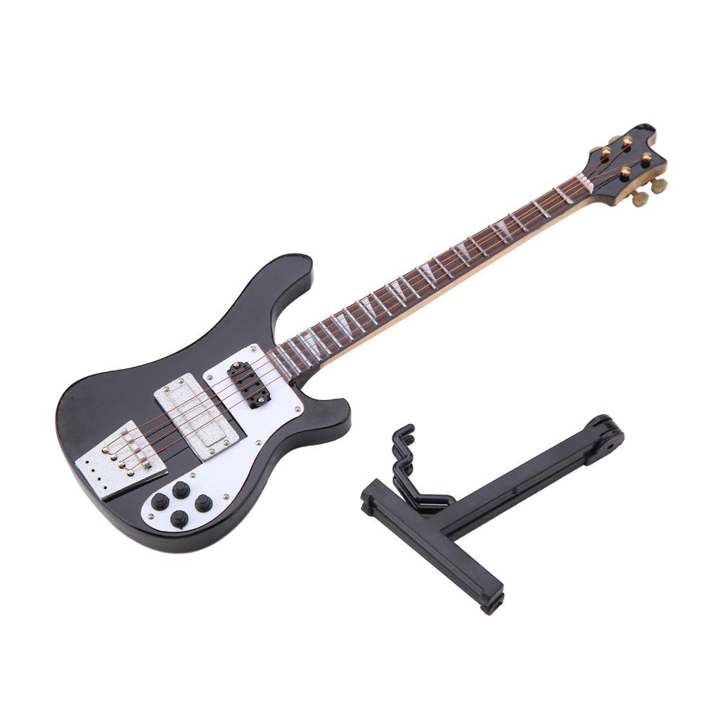 Black Miniature Bass Guitar Replica 1:4 Scale X34656