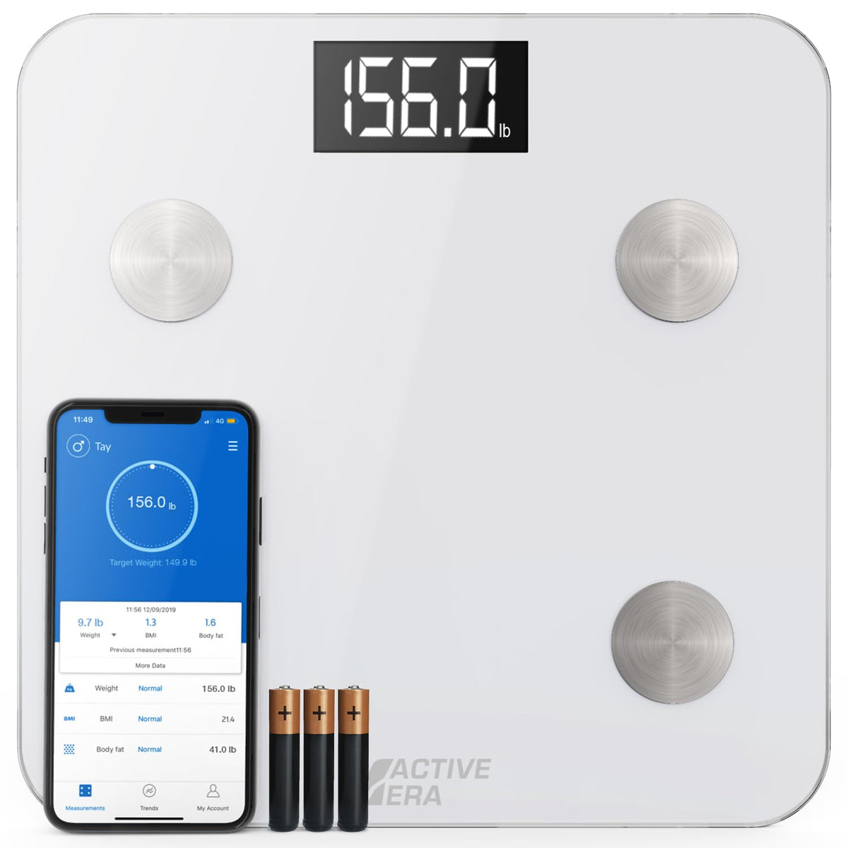 White Digital Bathroom Bluetooth Scale F30511