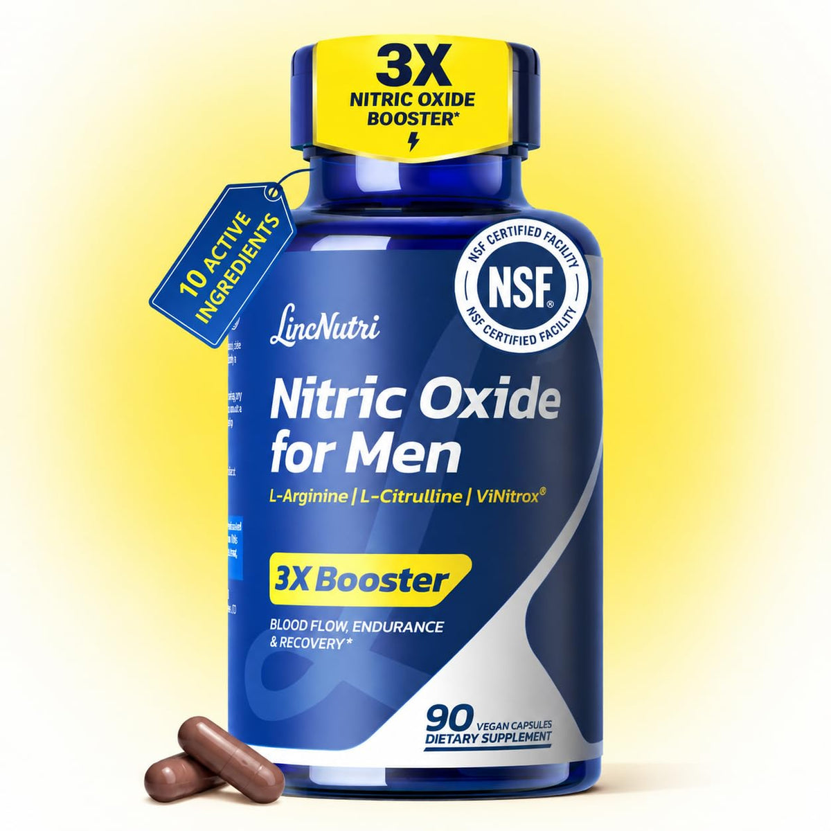 Nitric Oxide Supplements for Men 30-Day Supply F91385