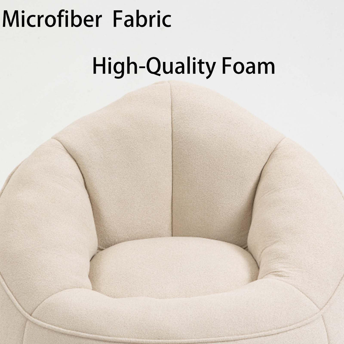 Memory Foam Bean Bag Chair with Footrest H9665