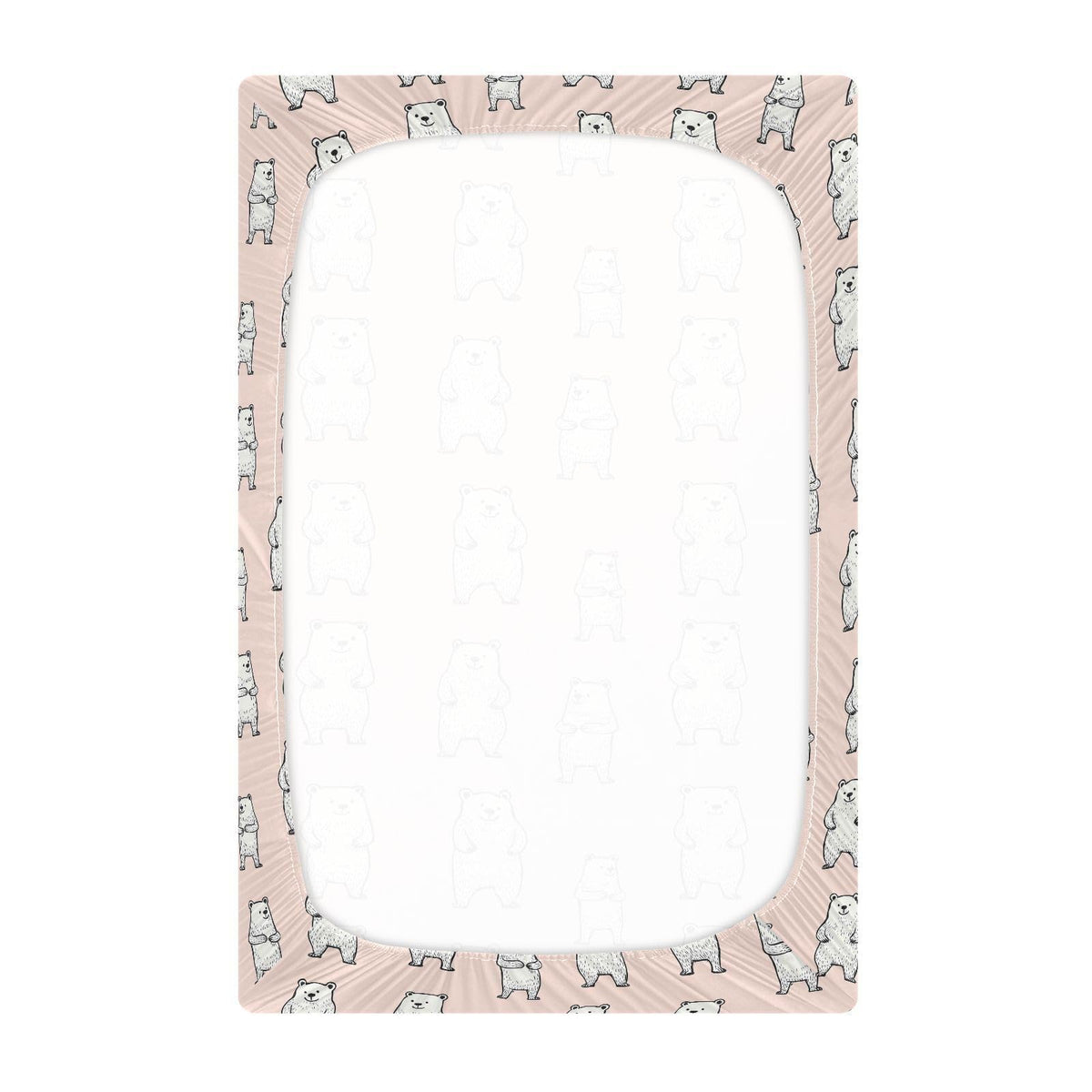 Soft Breathable Microfiber Crib Sheet, Standard Size 28in x 52in M9584
