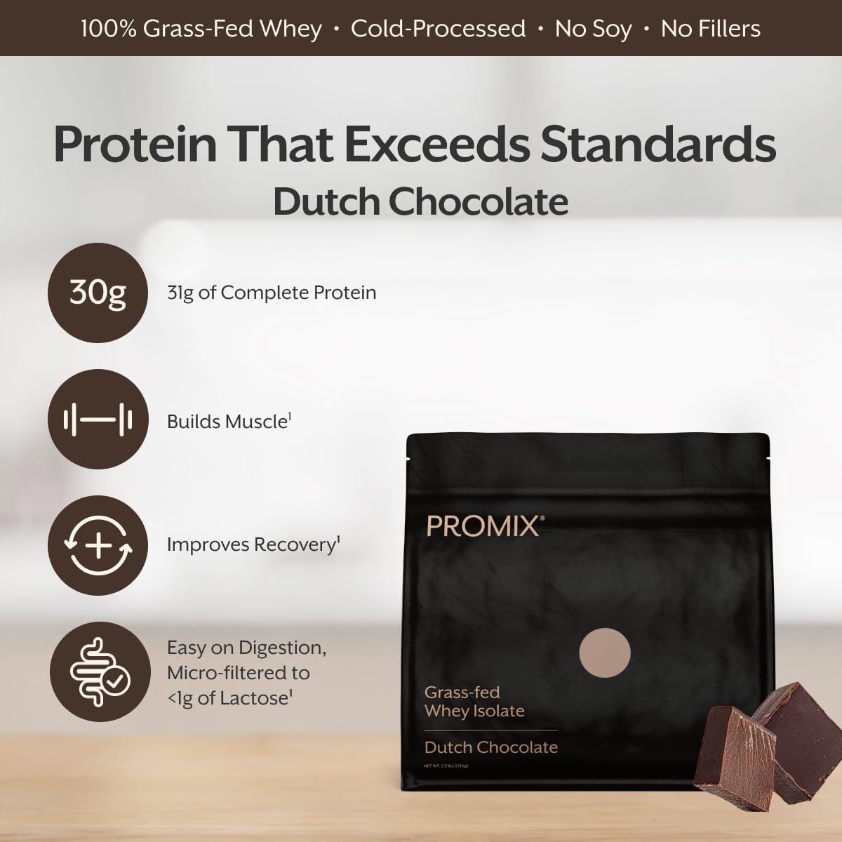 Whey Protein Isolate Powder Chocolate 5lb L278391
