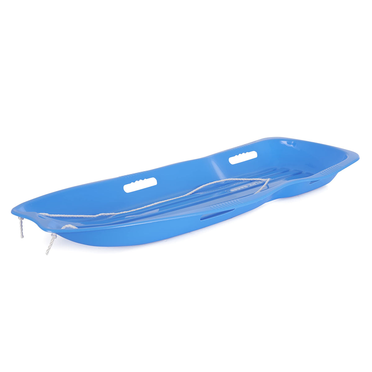 Plastic Toboggan Snow Sled with Pull Rope, 2 Pack I91573