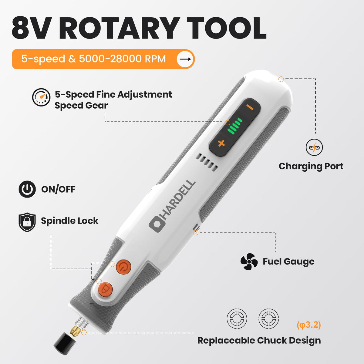 8V Cordless Rotary Tool Kit N20310