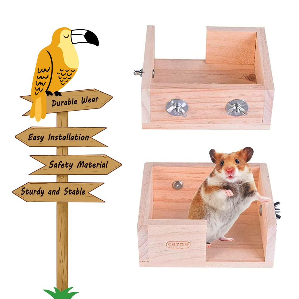 Wooden Hamster Platform Cage Accessories A8987
