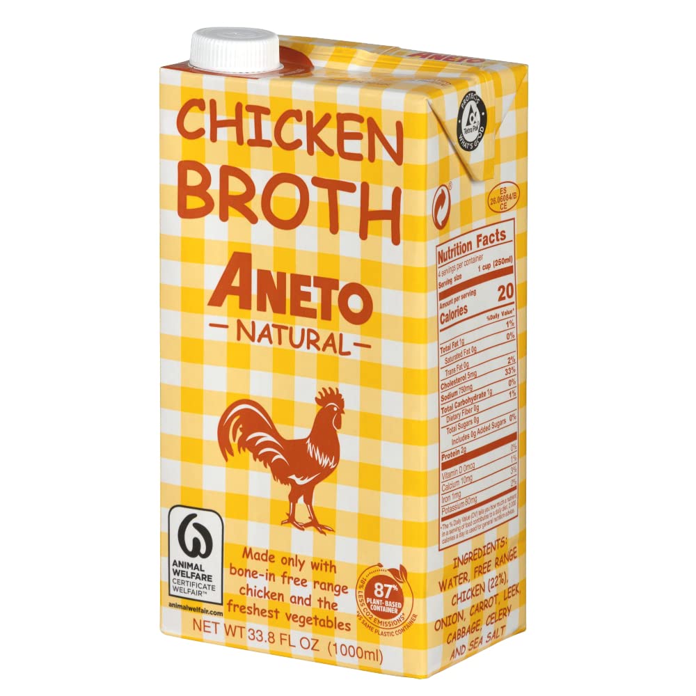 100% Natural Chicken Broth 33.83 Ounce N43071