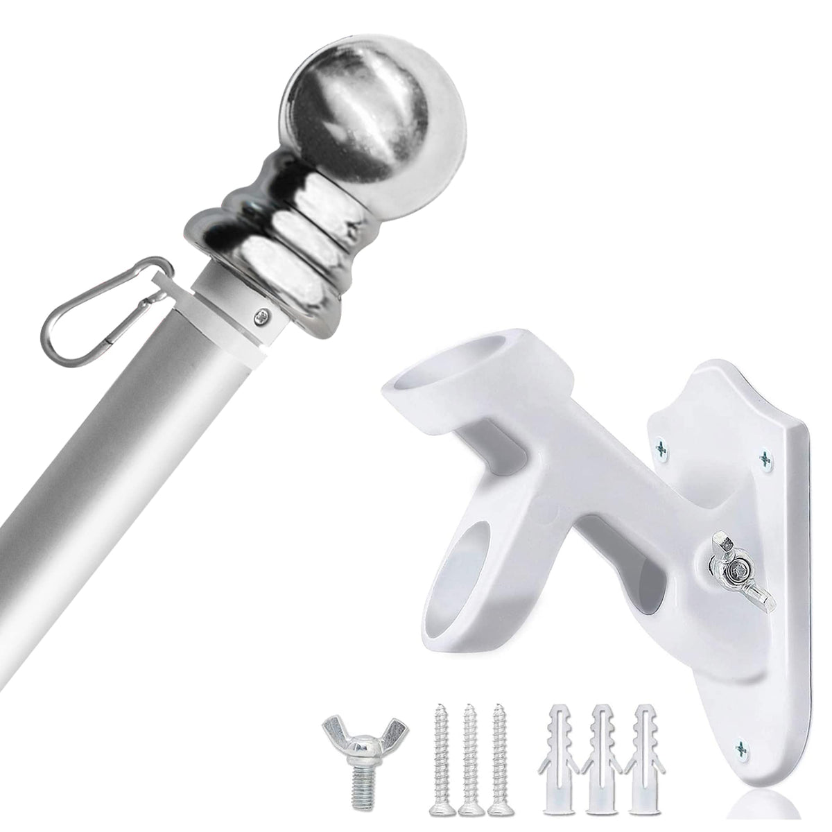 Aluminum 6FT Flag Pole Holder W5720