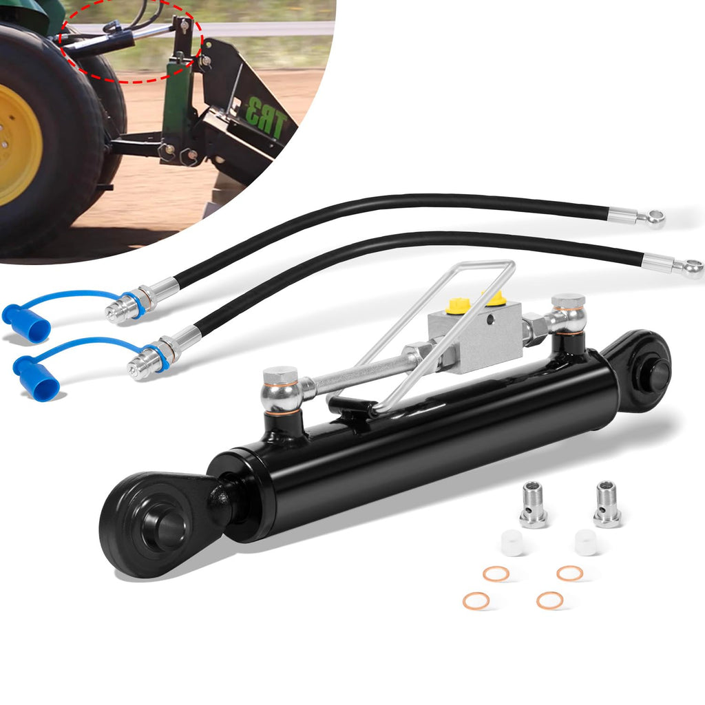Hydraulic Top Link Cat. 1-1 with Locking Block and 2 Hose V487