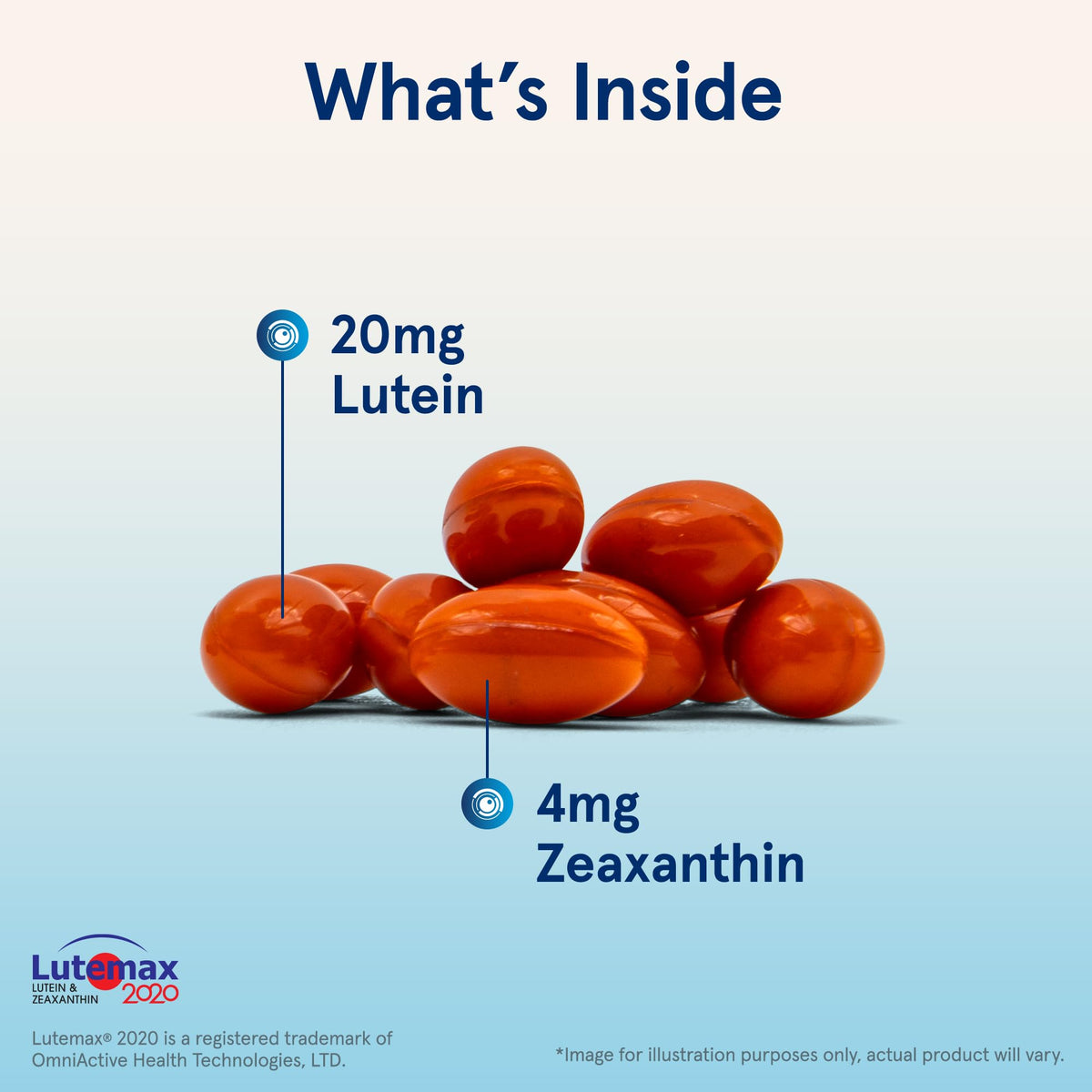 Lutein 20 mg with Zeaxanthin 120 Softgels U677067