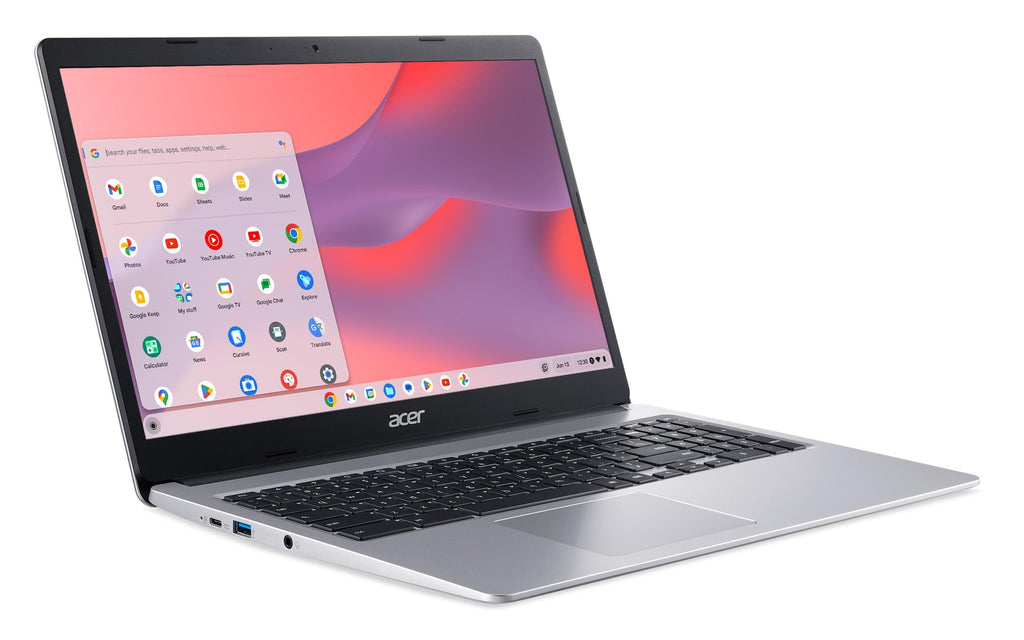 Chromebook 315 Laptop Intel Celeron N4000 15.6 HD 4GB 64GB eMMC Chrome OS Pure Silver C519