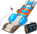 Full Body Massage Mat with Airbags Stretching & Heating, 3D Lumbar Traction, 4 Modes 3 Intensities 3 Heat Levels, PU Leather, Portable & Foldable A733