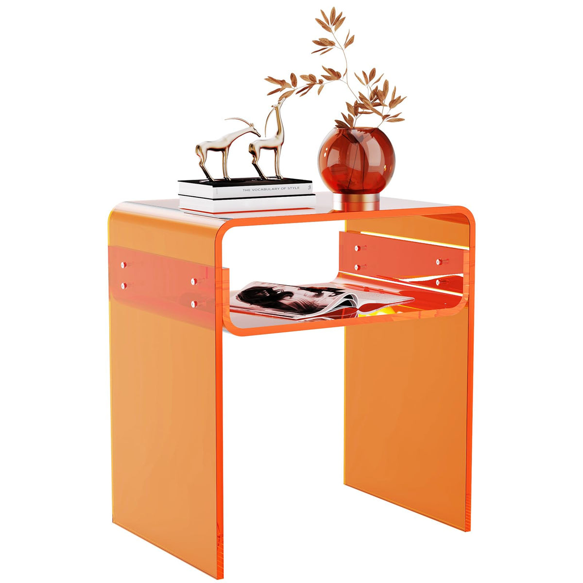 Clear Acrylic 2-Tier End Table H8461