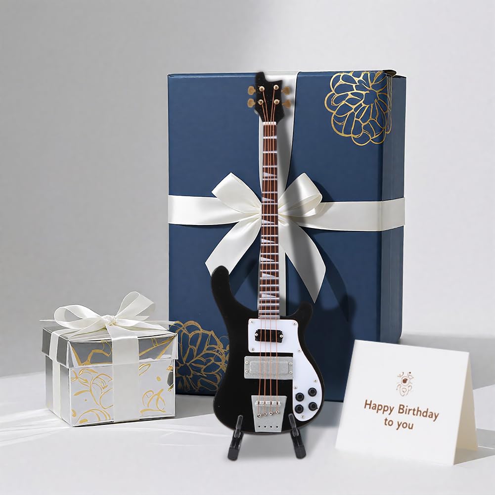 Black Miniature Bass Guitar Replica 1:4 Scale X34656
