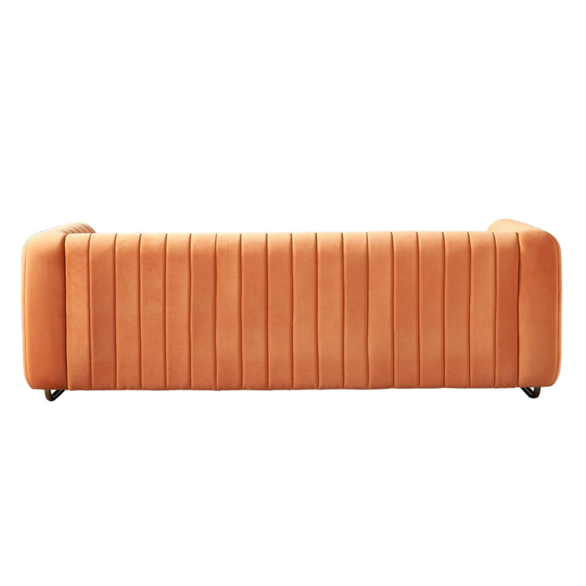 Orange Velvet Sofa Couch N464462
