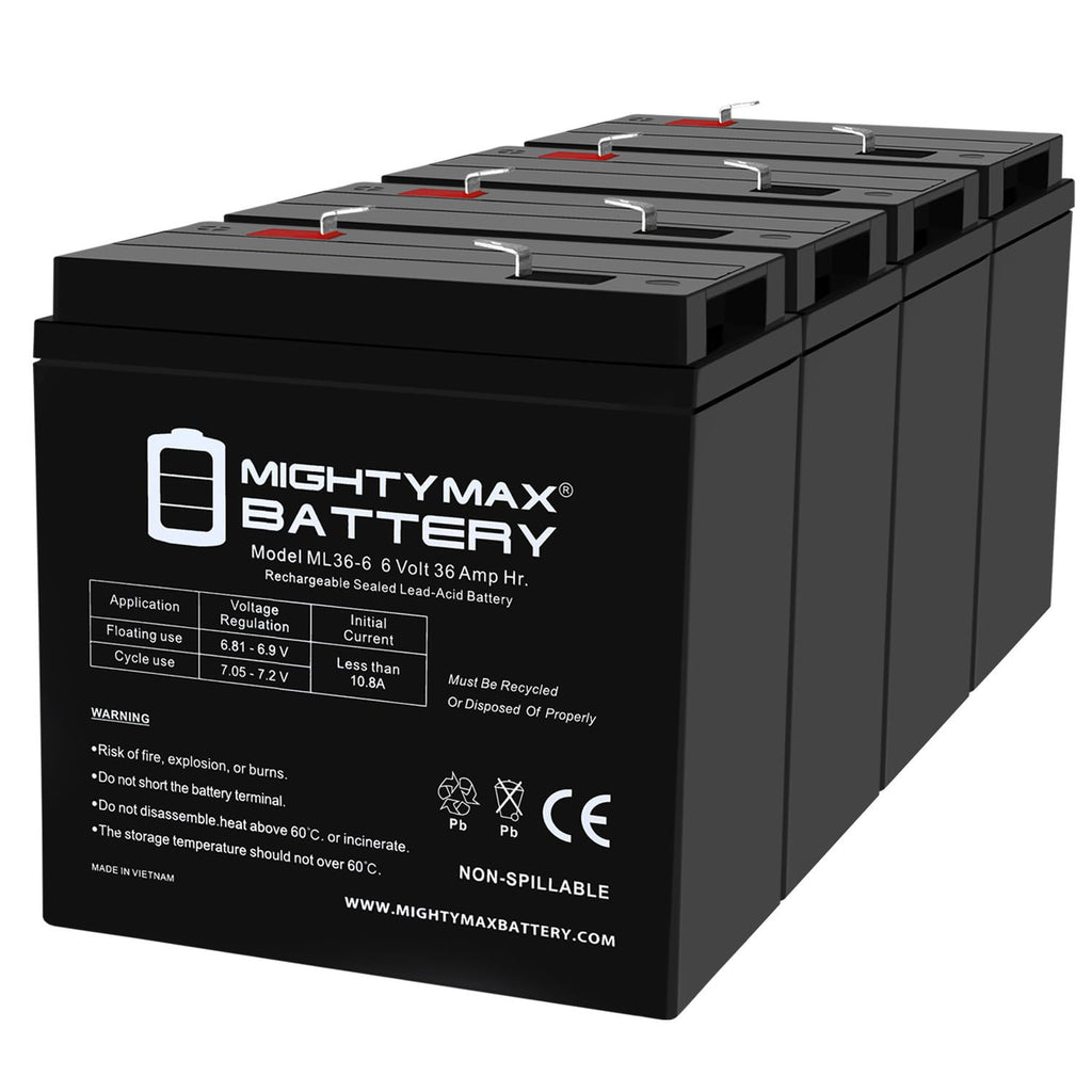 6V 36Ah AGM F2 Terminal Battery F72320