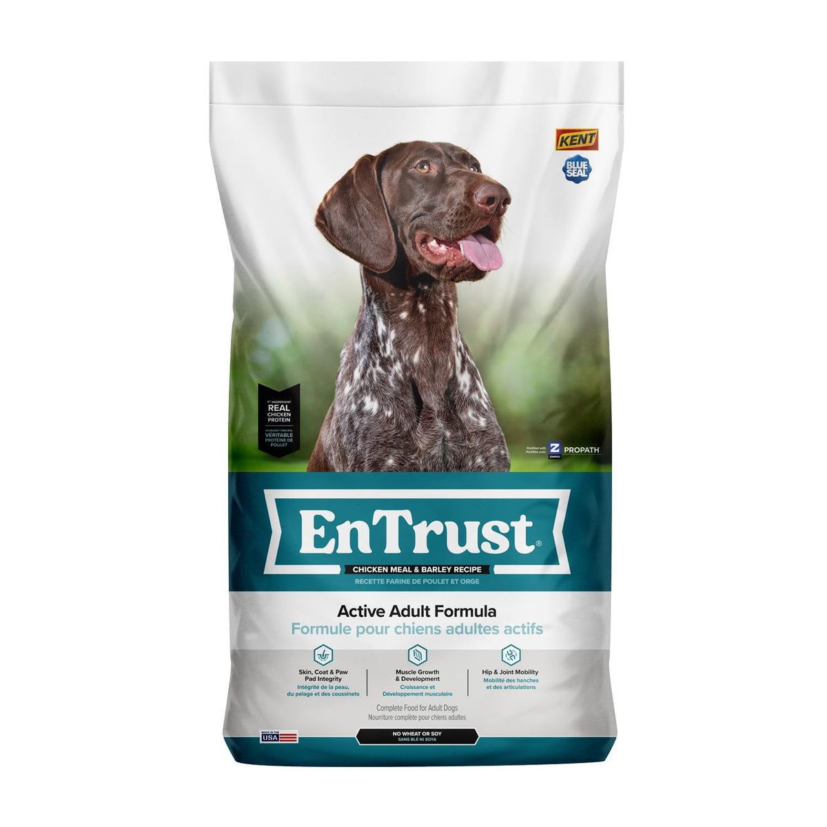 Active Dog Food Real Chicken & Barley 20 Pound Bag E7827