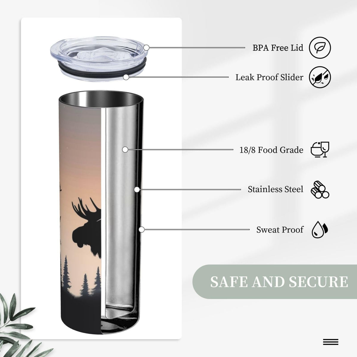 20oz Insulated Stainless Steel Tumbler U349