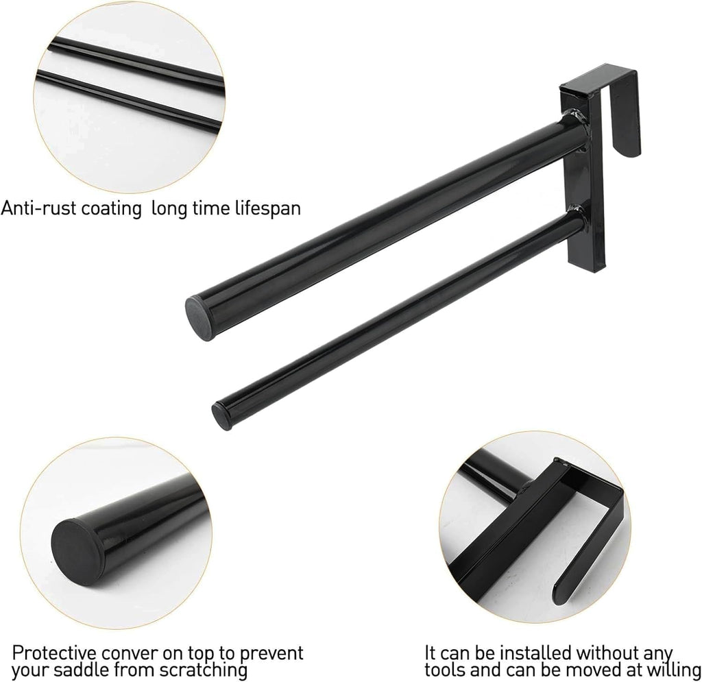 Heavy Duty Portable Saddle Rack Stand with 2 Bars D594027