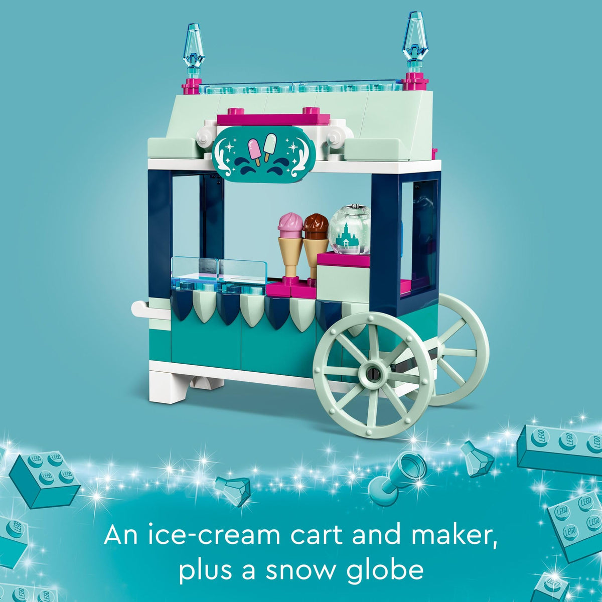 Frozen Building Set with Elsa Mini-Doll and Snowgie Figure B4144