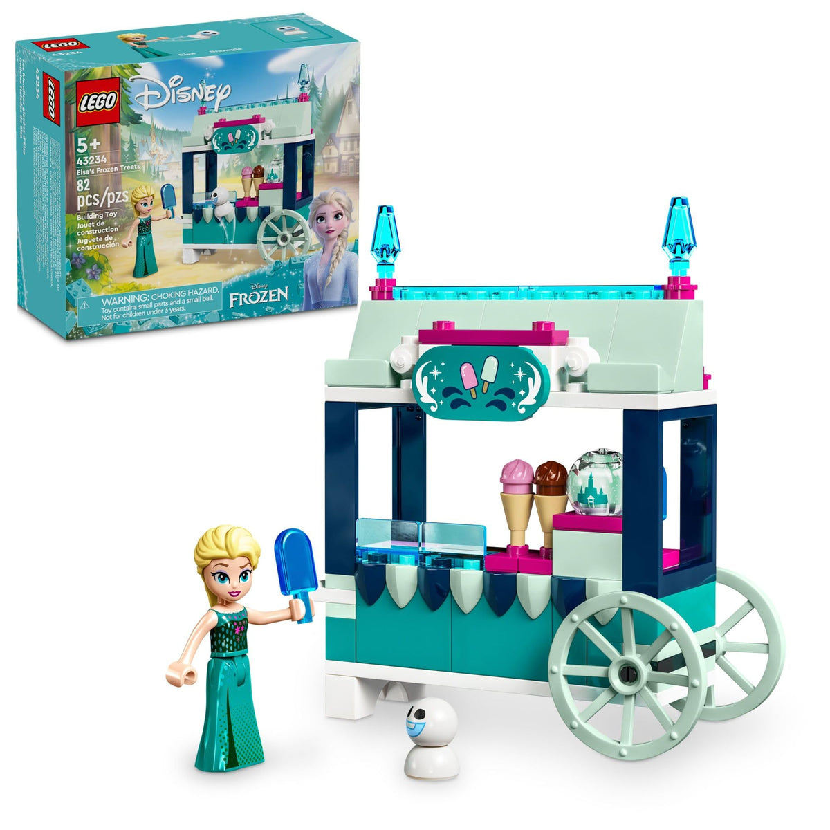 Frozen Building Set with Elsa Mini-Doll and Snowgie Figure B4144