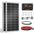 200 Watts 12 Volt/24 Volt Monocrystalline Solar Panel Kit with 30A PWM Charge Controller G368920