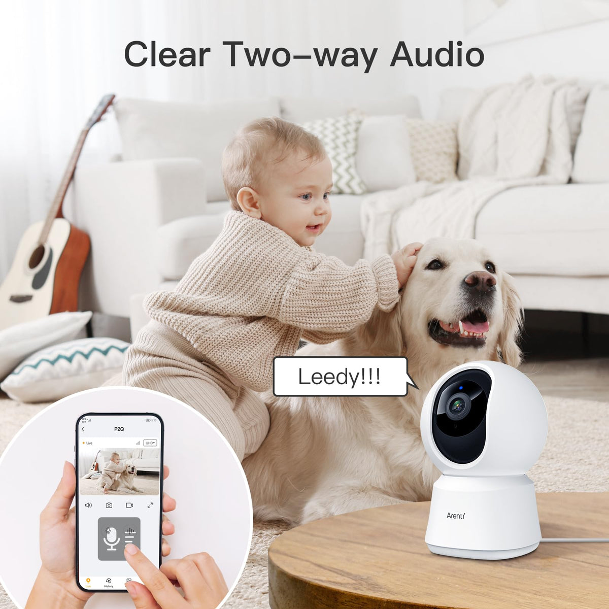 4MP 5G WiFi 6 Indoor Security Cameras P109