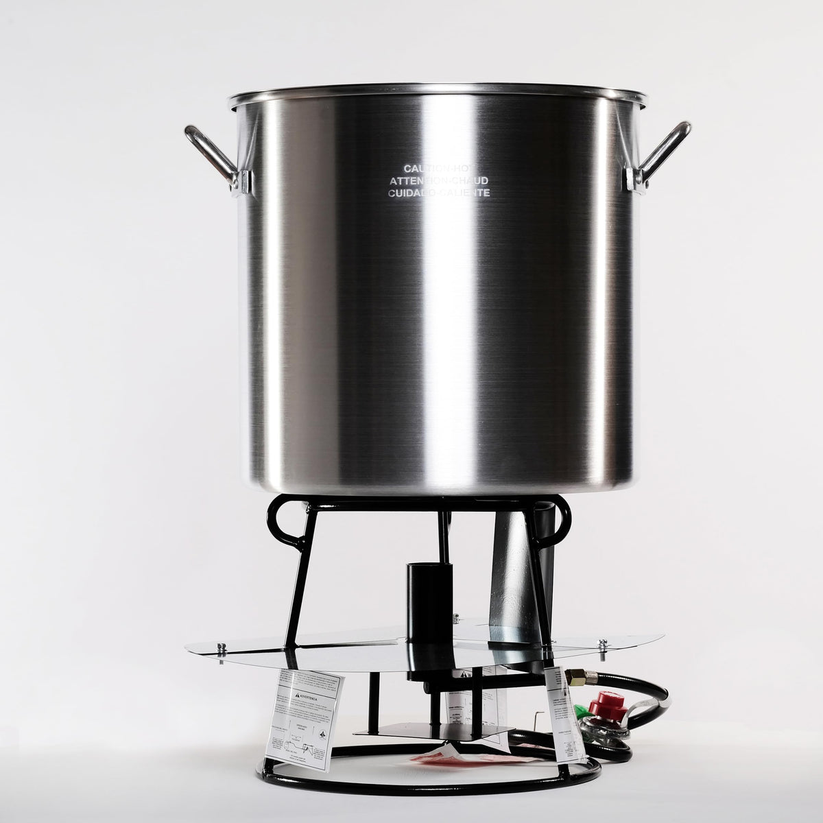 Portable Propane Outdoor Boiling Package with 60 Qt. Aluminum Pot, Basket, Lid and Jet Burner A9551