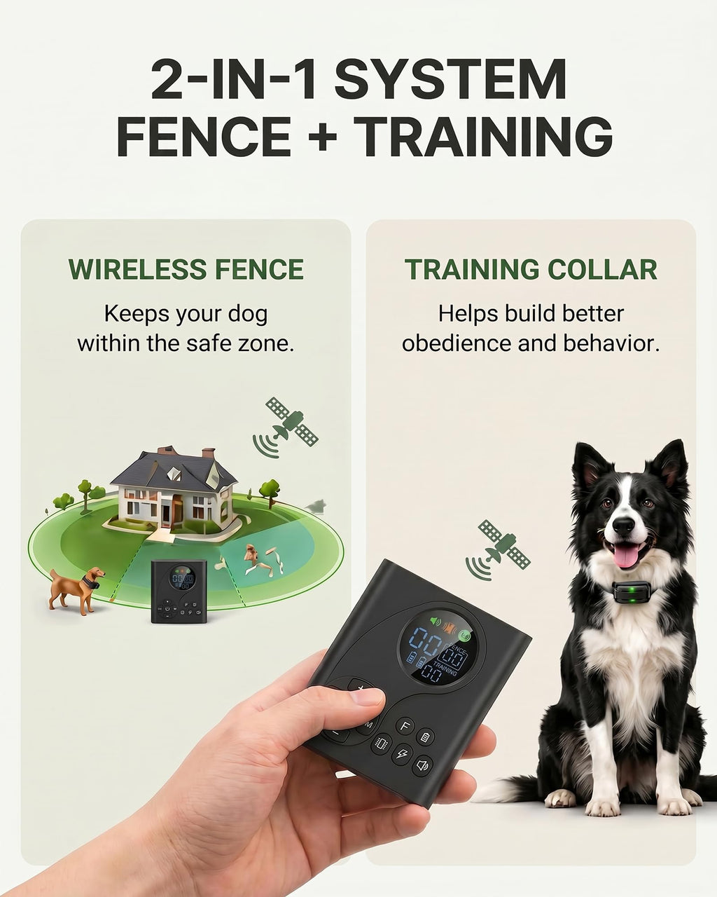 Wireless Dog Fence with Remote Collar Z711743