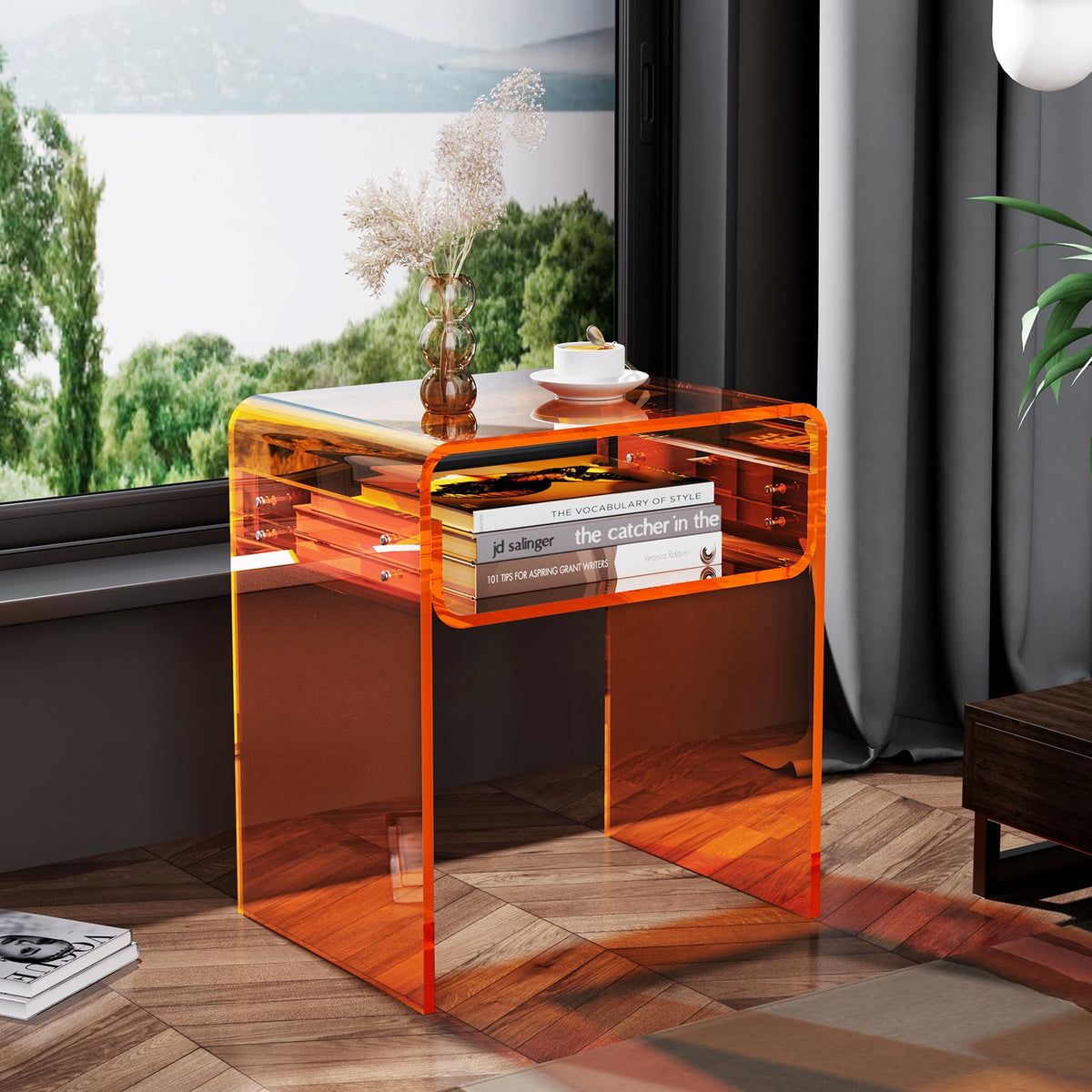 Clear Acrylic 2-Tier End Table H8461