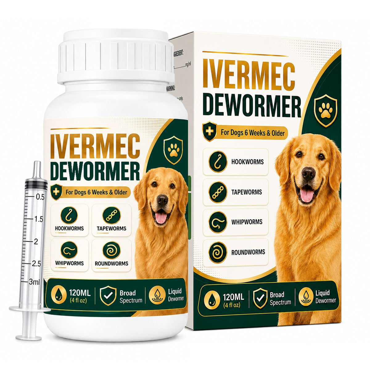 Liquid Broad Spectrum Dog Dewormer 120ml S859926