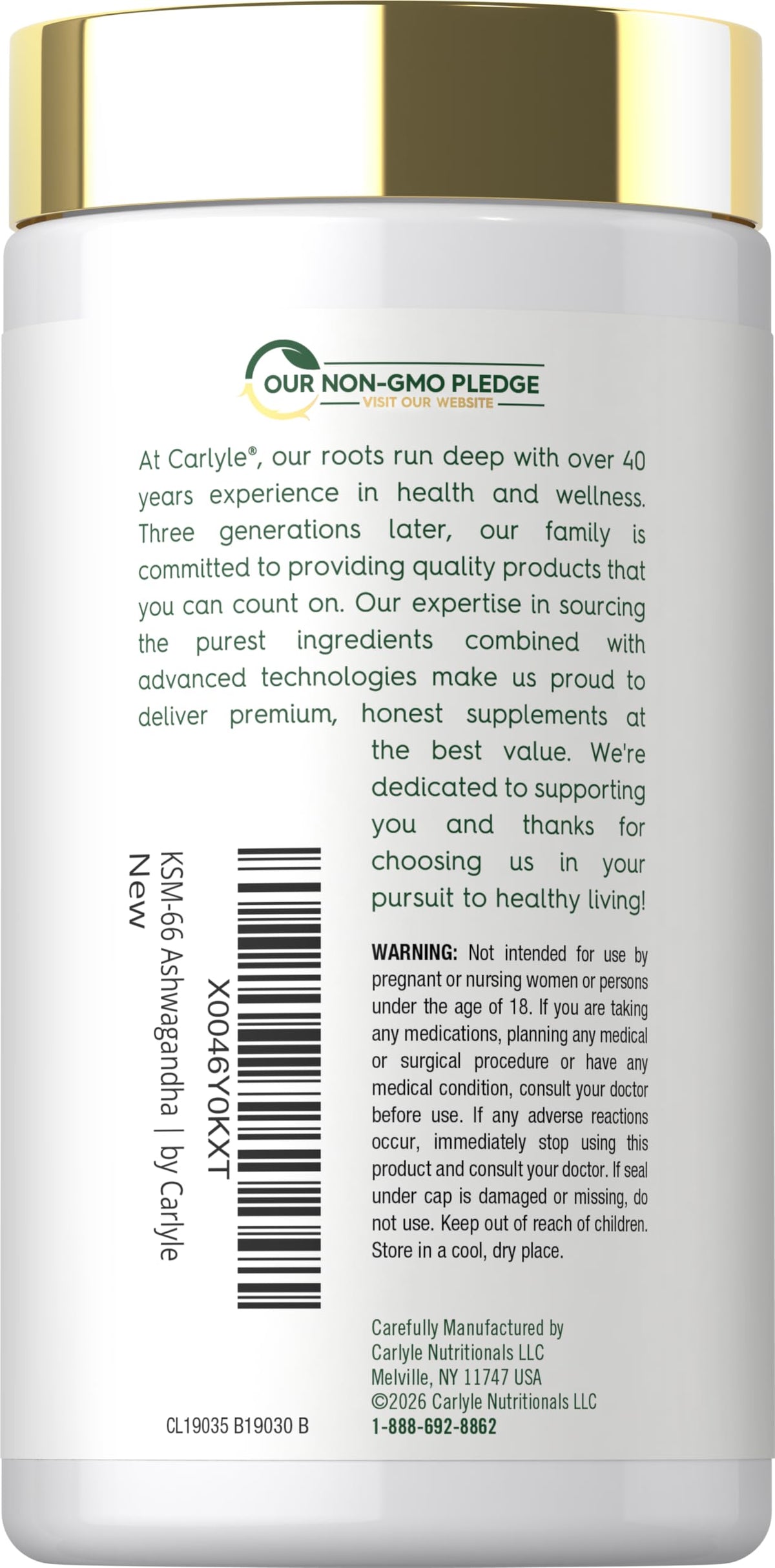 Ashwagandha Root Extract 600mg 120 Vegan Caplets Y96783