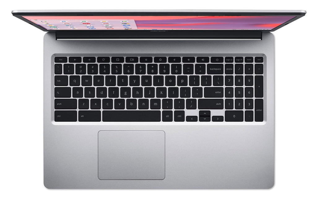 Chromebook 315 Laptop Intel Celeron N4000 15.6 HD 4GB 64GB eMMC Chrome OS Pure Silver C519