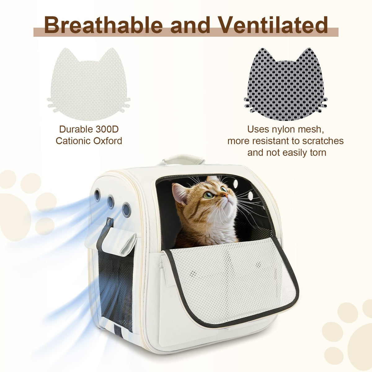 Ventilated Breathable Mesh Cat Carrier Backpack M151277