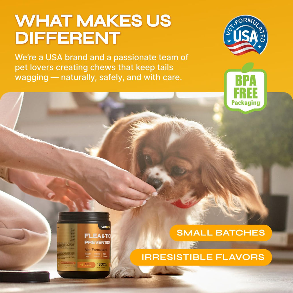 Flea and Tick Chewable Soft Treats for Dogs M208