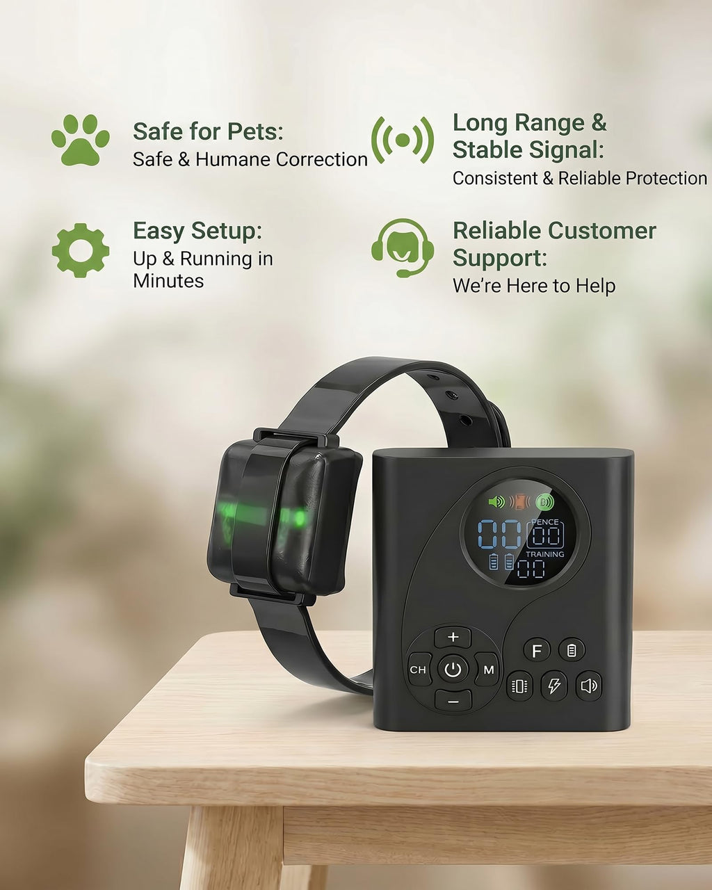 Wireless Dog Fence with Remote Collar Z711743