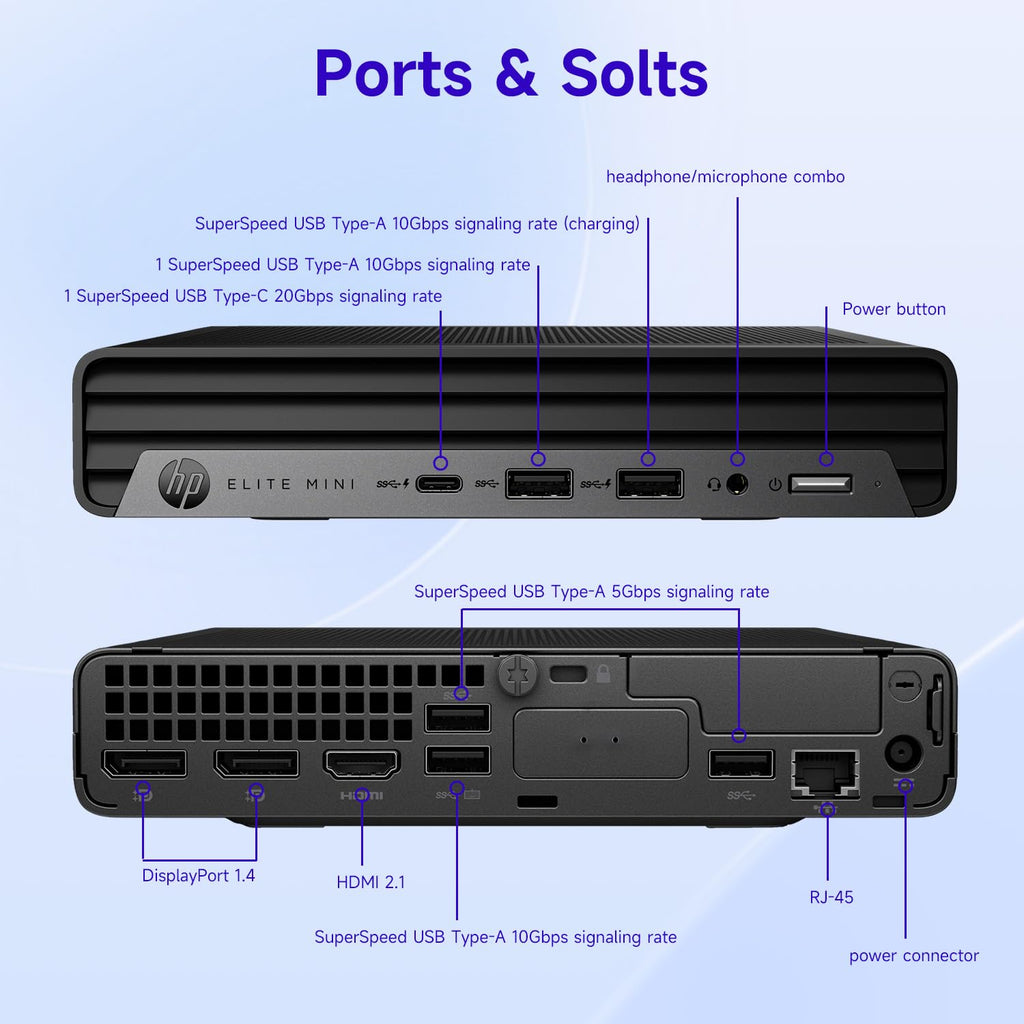 13th Gen Intel 14-Core i5-13500T 16GB DDR5 RAM 256GB SSD Mini Desktop M841