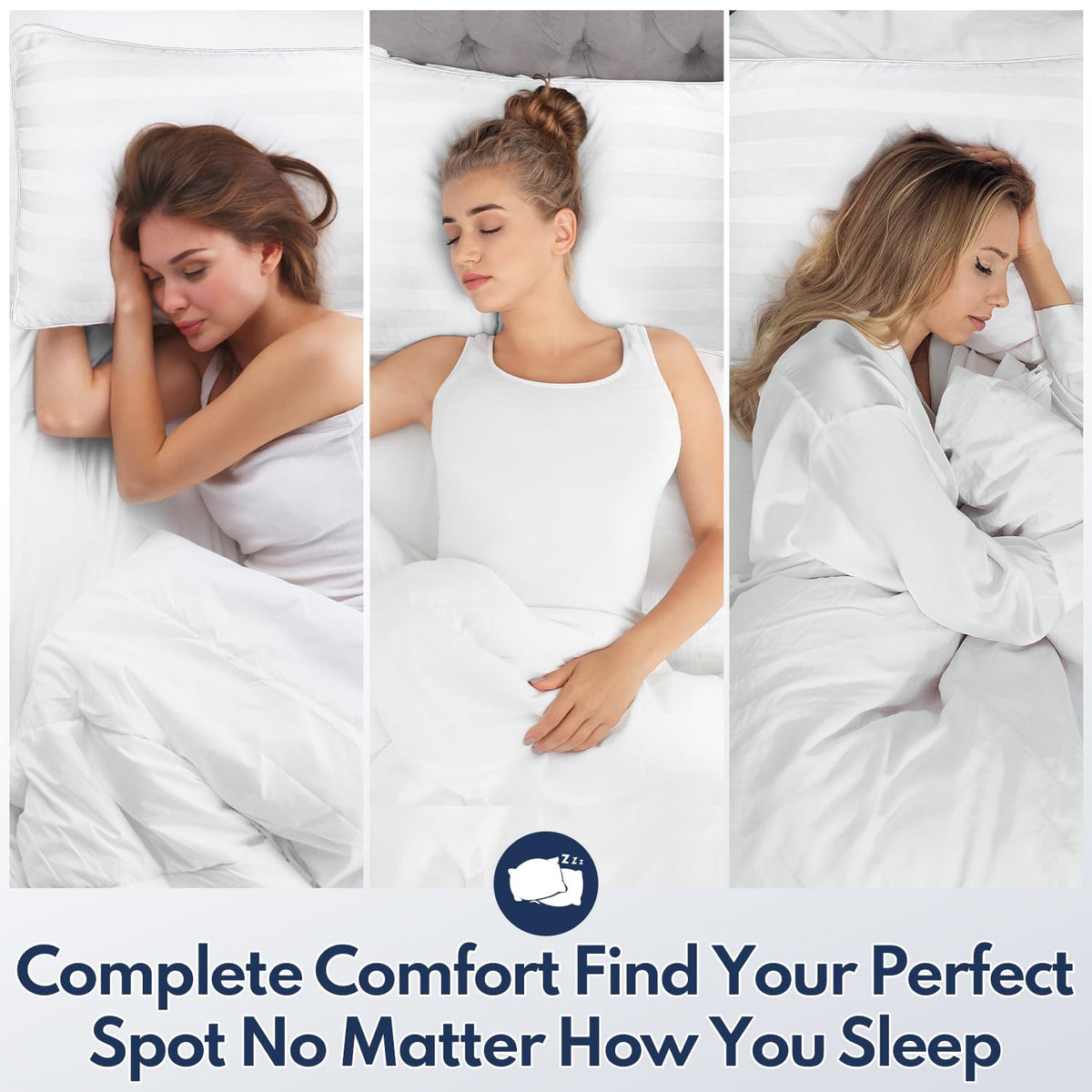 King Size Set of 2 Bed Pillows T377