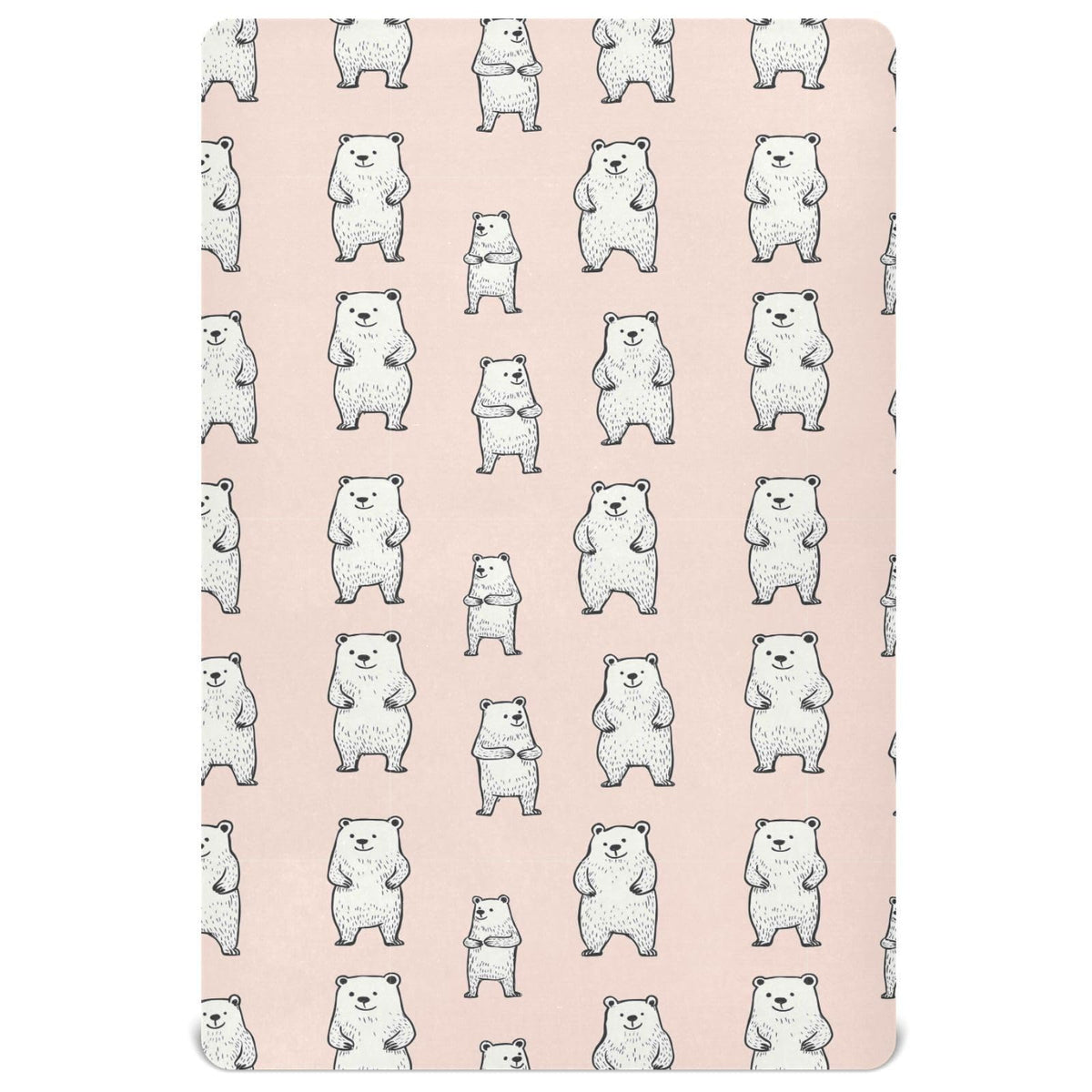 Soft Breathable Microfiber Crib Sheet, Standard Size 28in x 52in M9584