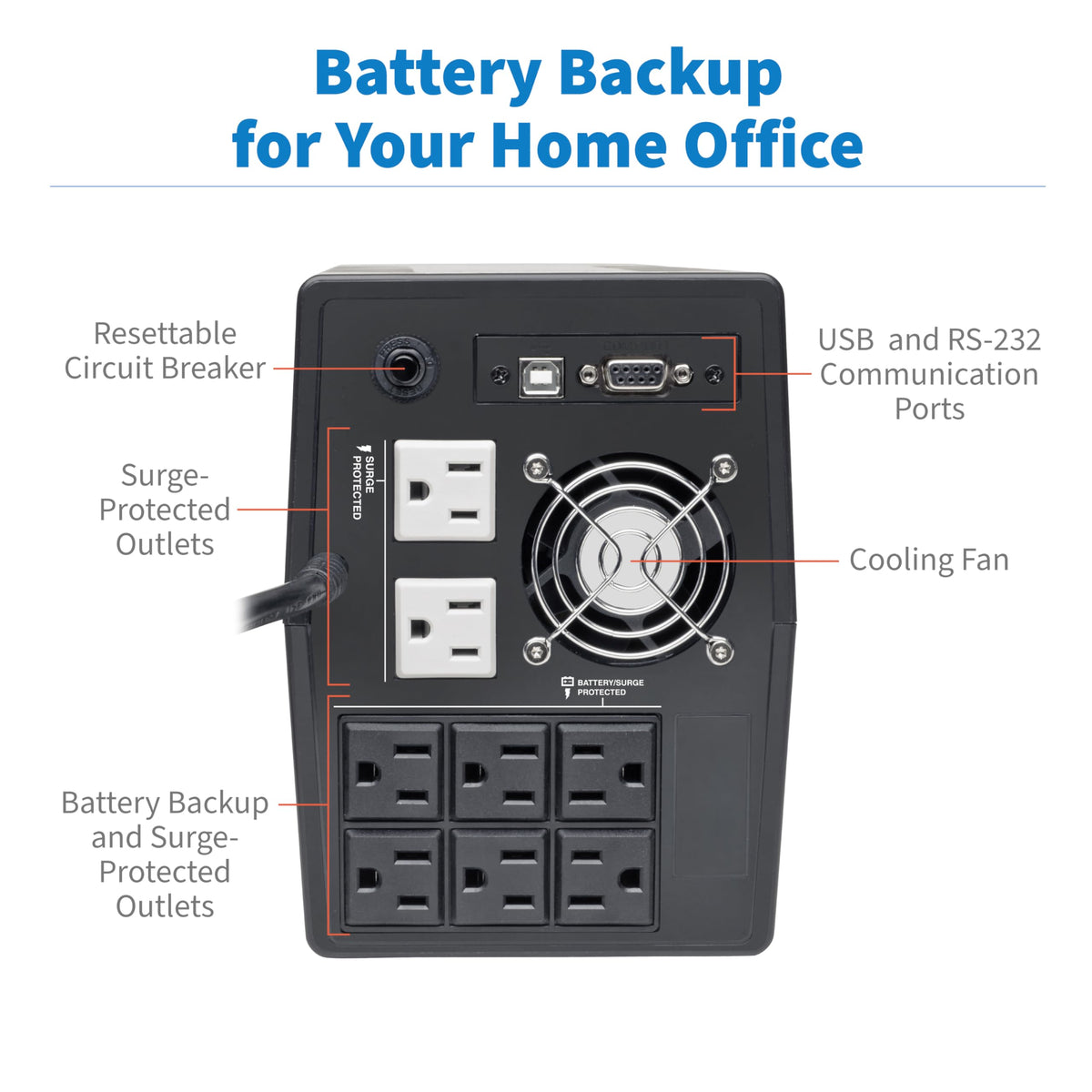 1500VA UPS 900W 8 Outlets W410745