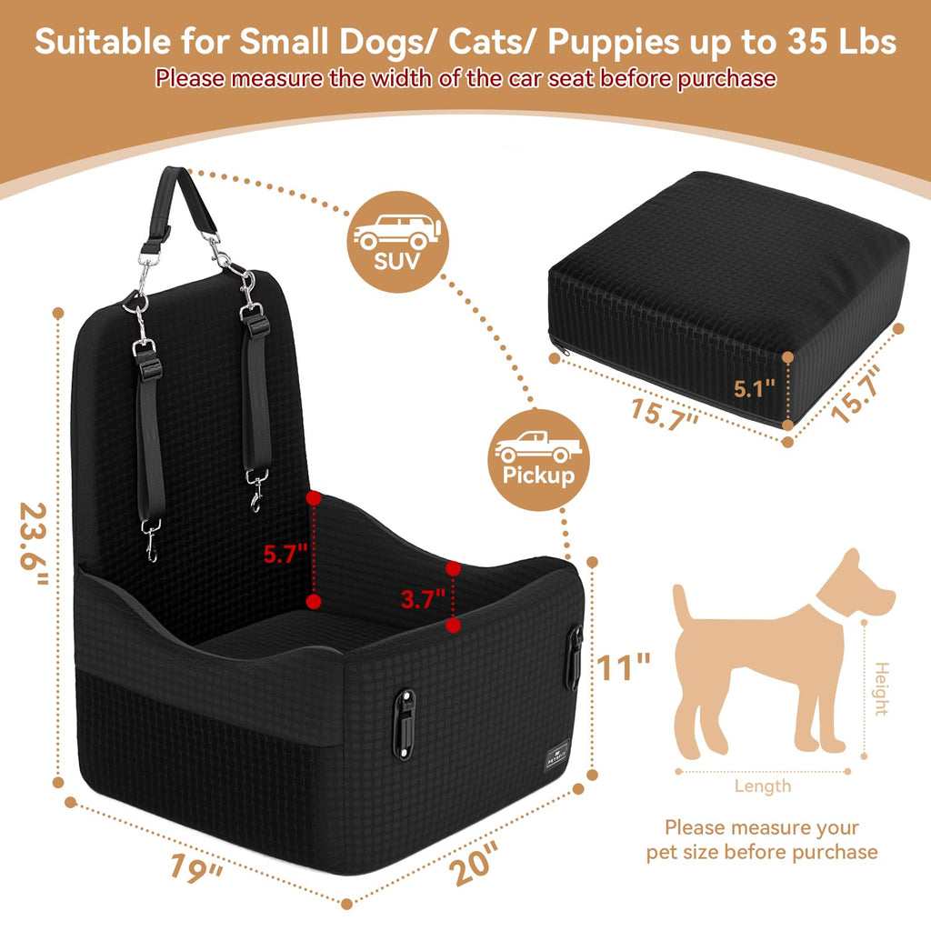 Dog Car Seat with Elevated Cushion C70257