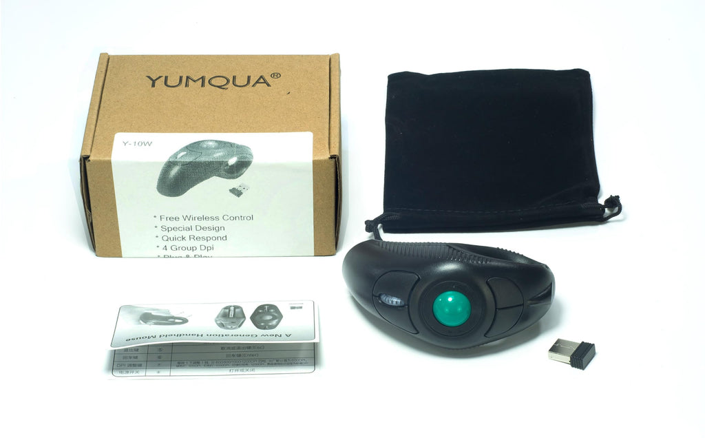 Wireless Trackball Mouse with Roller Ball T892953