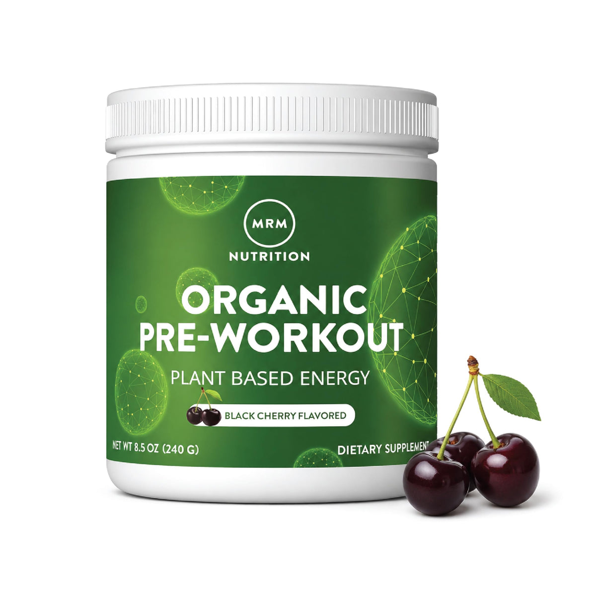 Organic Pre-Workout Powder Black Cherry 20 Servings M837723