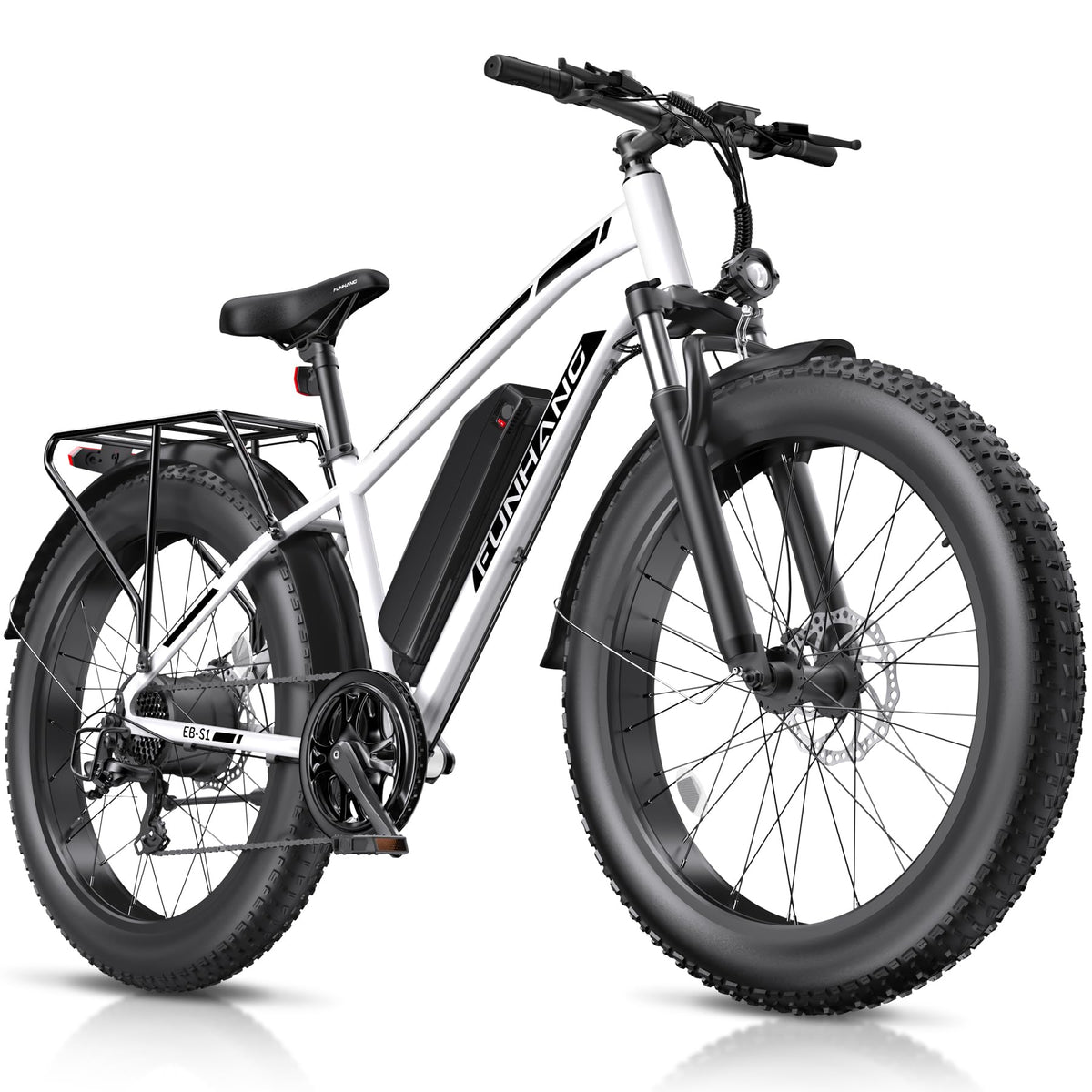 1000W 26" Fat Tire Electric Mountain Bike with 48V 13AH Battery X82760