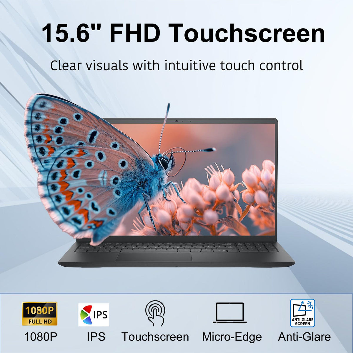 15.6" FHD Touchscreen Laptop Intel Core i5 8GB RAM 512GB SSD Windows 11 W31778