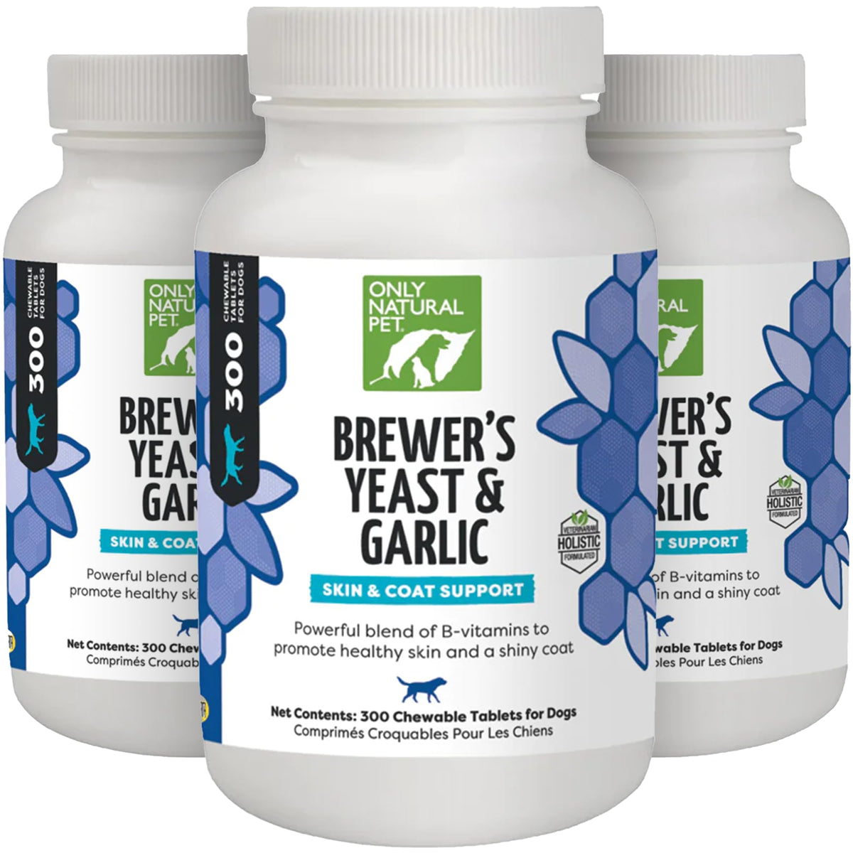 Brewer's Yeast & Garlic Chewables 300 Count Tablet 3 Pack Y592669