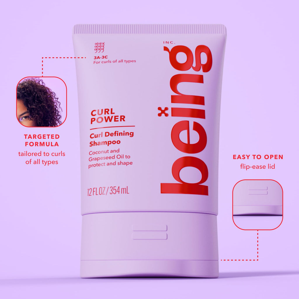 Curl Defining Shampoo and Conditioner Set with Coconut and Grapeseed Oil N9665