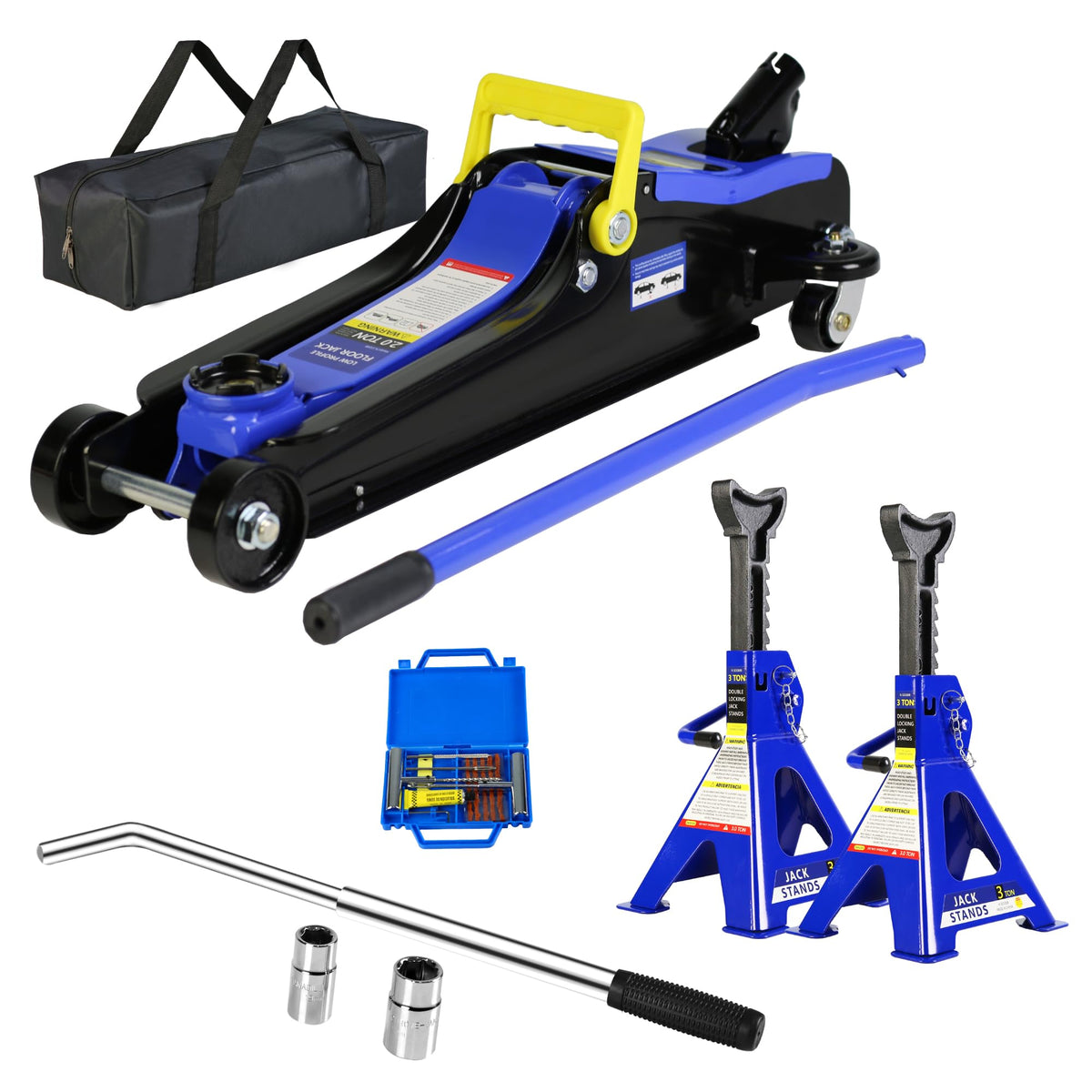 2 Ton Low Profile Steel Racing Floor Jack U804